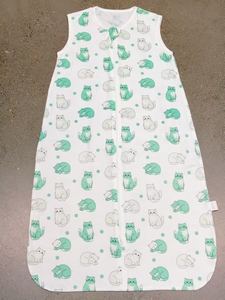 Saco de Dormir Ligero, Suave y Transpirable de Bambú y Spandex sin Mangas para Niños y Niñas, con Cierre de 2 Vías - Product Image 2