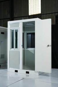 Cabine de sécurité portable élégante en métal, kiosque temporaire, cabine de sécurité, petite caserne de garde, cabine de sécurité moderne en extérieur - Product Image 3