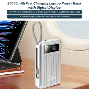 Banco de Energía Portátil con Pantalla Digital de 100W y 20000mAh, Carga Rápida USB Tipo-C, Gran Capacidad para Laptop - Product Image 2
