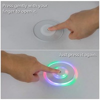 2022 Nouveautés Parti Décoration Multicolore Acrylique Led Lumineux Tasse Coaster Pour Boissons