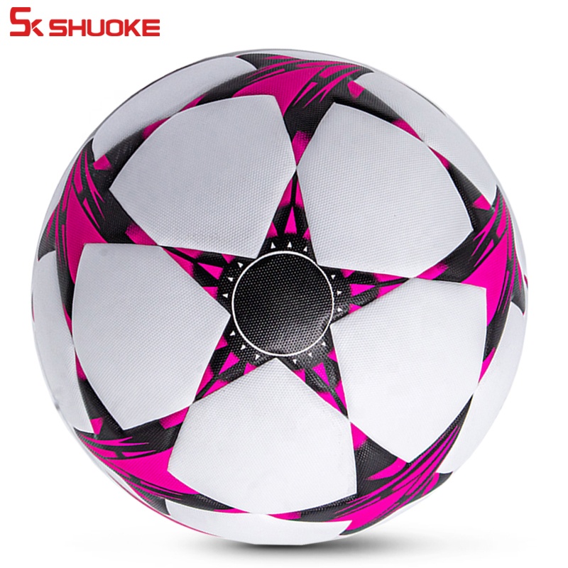 Промоакция, мяч для футбола, размер 5, термосцепление из пенополиуретана, красный и черный мяч для футбола