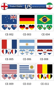 Одноразовые переводные наклейки с флагами США, Канады и Мексики для футбольных болельщиков, спортивных мероприятий и вечеринок, <span class=keywords><strong>2026</strong></span> год - Product Image 4