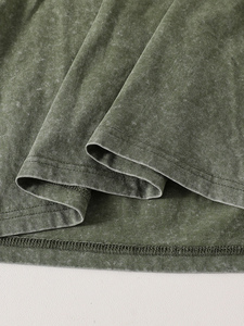 T-Shirt Oversize Vintage Avanzata per <span class=keywords><strong>Uomo</strong></span> e <span class=keywords><strong>Donna</strong></span>, Stile Casual da Strada, Tinta Unita, 100% Cotone Traspirante ed Ecologico - Product Image 6