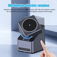 4-in-1 Magnetischer Kabelloser Ladeständer für iPhone, Apple Watch, AirPods mit Digitaluhr