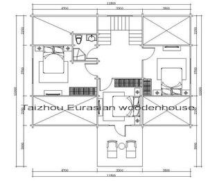 Gran Oferta: Moderna Villa Grande de Madera de Dos Pisos para Familias, con Dormitorios y Entrada. Kits de Estructura de Madera Prefabricada de Nivel Básico para Uso Exterior. - Product Image 4