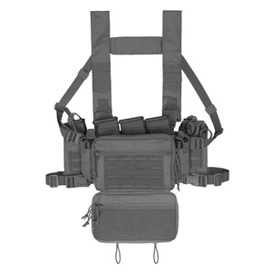 BSCI OEM Factory Tactical Chest Rig Dangler Pouch imbracatura H completamente modulare e regolabile - Product Image 2