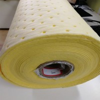 Tapis absorbants chimiques jaunes pour l'huile et les liquides, absorbent les fuites ou les déversements de liquides chimiques dangereux, 100% PP, nettoyage