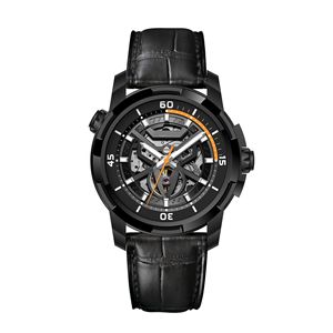 ساعة يد كوارتز جديدة فاخرة للرجال ، ساعة رياضية مقاومة للماء ، ضوء مجوف ، قرص مضيء ، تقويم 42 مرئي بالكامل - Product Image 1