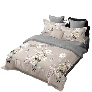 Changyi baiyi Tùy Chỉnh 100% Polyester Màu Sắc Tươi Sáng Sợi Nhỏ Hoa Phân Tán In Vải Cho Bedsheet