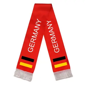 NUOXIN Großhandel Custom Print Deutschland Country Flag Fußball Fan Schal für 2022 Fußballspiel