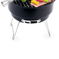Barbecue pliable en acier au carbone de style coréen Boleefun Premium pour 2-3 personnes, barbecue au charbon de bois avec dispositif de sécurité anti-flamme