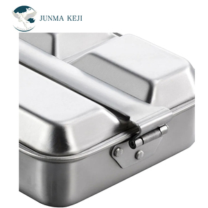 Ultralight Stainless Steel Camping Mess Kit <strong>Square</strong> Camping Outdoor Lunch Box Camping Hiking Backpacking - Product Image 6