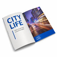 Service d'impression personnalisé pas cher pour catalogues, brochures et flyers A5 de l'entreprise d'impression du Jiangsu, avec reliure plastique et papier offset 300 g/m²