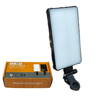 Lampe à pince super lumineuse LJ-S01, version trois couleurs, idéale pour les caméras de téléphone portable, la vidéo et la photographie, complément lumineux