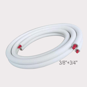 Tuyau en <span class=keywords><strong>cuivre</strong></span> isolé pour climatiseur split, 3/8, 3/<span class=keywords><strong>4</strong></span>, longueur 20m, pour ligne de réfrigérant R410 - Product Image 1
