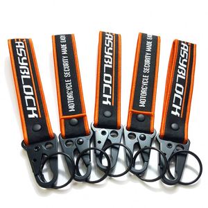 <b>Custom</b> Logo Car Motorcycle Design <b>Key</b> Tag Carabiner Outdoor Olecranon Hock Buckle Keychains Embroidery Lanyard - Product Image 4
