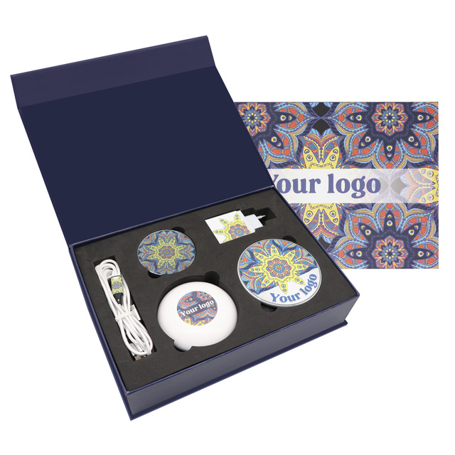 2024 Gift Box Set  3 in 1 Phone Cable Led Smart Light  Wireless Charger Corporate Gift Set Business Gift Set