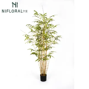 جذع طبيعي لشجرة الخيزران 155 سم الأعلى مبيعاً بجذع طبيعي اصطناعي للزينة الداخلية