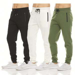 Personalizado Jogging en blanco de gran tamaño Joggers pantalones de algodón hombres bordado francés Terry Puff estampado pista hombres pantalones de chándal holgados - Product Image 4