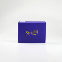Boîte d'expédition en carton ondulé personnalisée avec tampon doré, petite boîte d'expédition pour abonnement, cadeau, livraison, emballage