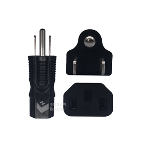 Adattatore di Alimentazione <span class=keywords><strong>Convertitore</strong></span> Spina <span class=keywords><strong>Americana</strong></span>, da NEMA 5-15 P Maschio a IEC 320 C13 Femmina - Product Image 2