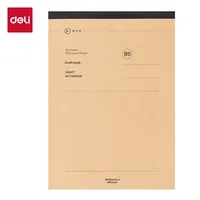 Deli WB540 Spiral Draft Notebook Blank Partition iertes Mathematik berechnungs papier mit Augenschutz für das Zeichnen von Schülern
