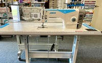 Machine à coudre à point droit Jack F5 à économie d'énergie, avec plan de travail et support, machine à coudre industrielle