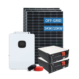 Système d'énergie solaire hybride 10kW 5kW 1000W, panneau solaire, batterie, mini système solaire domestique hors réseau, petit kit solaire 2kW 1kW - Product Image 1