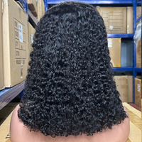 Perruque complète 100% cheveux humains Remy, dentelle HD transparente 13x4, coupe courte bob, entièrement tricotée à la main, base sans colle avec volume naturel