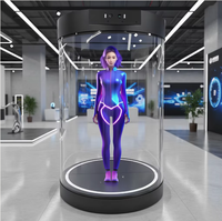 Pantalla Holográfica Interactiva con IA, Humano Digital 3D, Recepcionista Virtual, Integración con ChatGPT, Exhibición en Interiores, Educación, Comercio Minorista