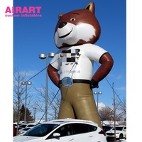 Renard gonflable en PVC pour extérieur, mascotte gonflable pour la publicité et la décoration