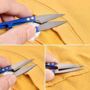 Soumei Hidemi U Shaped Embroidery Scissors Stainless Steel Zinc Alloy Handle For Sewing Craft Trimming <b>Thread</b> Ends - Product Image 3