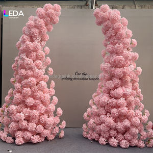 Arco de Flores de Hortensia de Seda Hecho a Mano por LEDA, con Tacto Natural Suave, para el Día de San Valentín, Bodas, Hogar, Jardín y Fiestas - Product Image 4