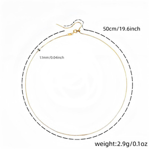 Chaîne de collier en acier inoxydable YANGRH, chaîne de clavicule réglable, style géométrique, bijoux pour usage quotidien - Product Image 4