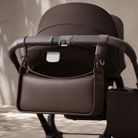 Sac à langer personnalisé en cuir PU multi-compartiments, sac de poussette réglable, sac de poussette durable, poches pour couches pour les sorties quotidiennes