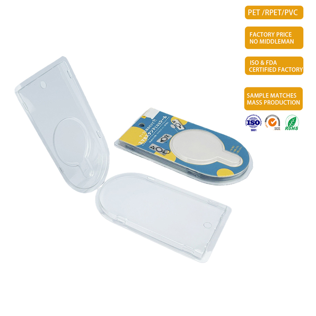 Custom RPET/PET/PP/PVC Blister Box Clear Clamshell Packaging for Consumer Electronics Recycled Materials UV Printing Custom