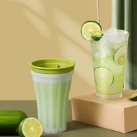 DIY Tasse à Smoothie Magique à Presser TIK TOK, Tasse de Refroidissement Instantané, Outil pour Milkshake