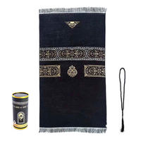 Tapis de prière islamique musulman d'origine Nicro avec perles, tapis de prière portable, tapis de prière pour l'Aïd, fournitures pour la maison, cadeaux, tapis turc