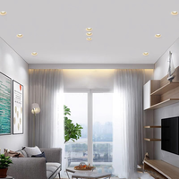 Spot LED encastré anti-éblouissement 220V au design moderne, 7W COB, carré, GU10, pour plafond, maison et bureau