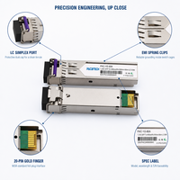 Émetteur-récepteur SFP 1.25G BIDI à fibre unique 1490nm/1550nm 80km LC DDM SMF Finisar – Émetteurs-récepteurs SFP à fibre optique