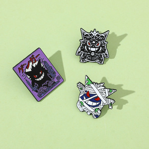 Broche de Gengar de Halloween Único y Creativo, Insignia Metálica de Pokémon, Monstruo de Bolsillo, Elfo Mascota - Product Image 4