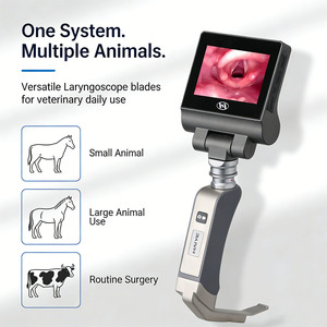 Videolaringoscopio para Anestesia Animal, Endoscopio Rígido ENT de 70 Grados, Pantalla de 3.5 Pulgadas, Batería Recargable, Herramienta Veterinaria - Product Image 1
