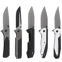 Vente en gros de petites commandes, vente directe d'usine, couteau de poche pliable EDC portable pour le camping, lame en acier 3cr13, manche en alliage d'aluminium G10