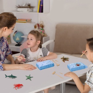 Nuevos diseños educativos tallo arqueología cavar y descubrir Mini plástico animales marinos juguete cavar hacia fuera Kit Diy Kits de excavación - Product Image 4