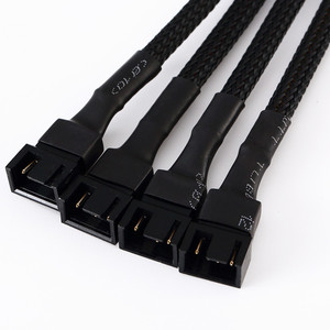 Cable de Extensión de Alimentación para Ventilador PWM, de 4 Pines Macho a 4 Pines/3 Pines Hembra, 1 a 4 Salidas - Product Image 3