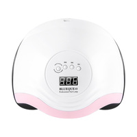 168W haute puissance UV LED lampe à ongles sèche Construction en métal blanc outil professionnel d'art des ongles 4 minuteries capteur automatique pour vernis à Gel