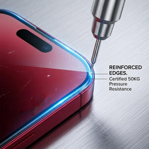 Emballage personnalisé, protection d'écran KK9 pour iPhone 18 Pro, prix d'usine, verre trempé 9H, anti-poussière, anti-chute, anti-casse - Product Image 4