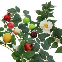Mini plátano amarillo Artificial de alta calidad, decoración de limón, pera y manzana, modelo de fruta pequeña de imitación, decoración de Navidad para fiesta en casa