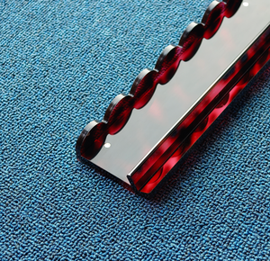 Righello per Mahjong in Acrilico, Supporto Magnetico Americano per la Classificazione del Mahjong, Righello Trasparente Effetto Tartaruga per Mahjong, Set da 4 Pezzi - Product Image 1