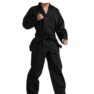 Uniforme de Taewondo, negro, con logotipo personalizado, 2017 - Product Image 6